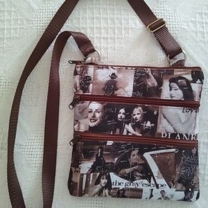 Crossbody bag nylon multipackets